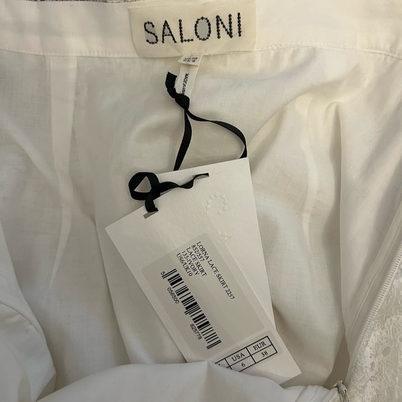 SALONI Skirt & Top in Ivory Lace, size 6 - Picture 14 of 16